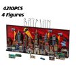 NON  2024 New 76271 The Animated Series Gotham City Skyline Building Block Model Compatible Assembly Brick Toys For Discount