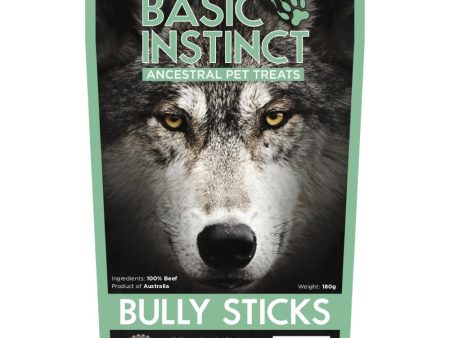 Basic Instinct Bully Sticks Dog Chew Treats 180g For Cheap