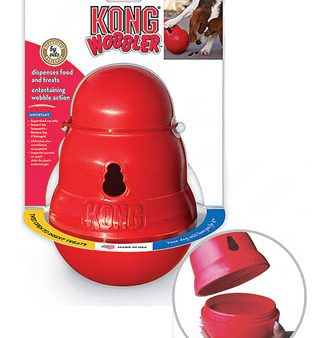 Kong Wobbler Dog Food And Treat Dispenser Large Online Hot Sale