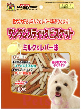 Doggyman Chicken Liver & Milk Stick Biscuit 180g Online