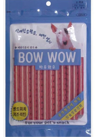 Bow Wow Cheese & Chicken Sandwich Stick Dog Treat 120g Online Sale