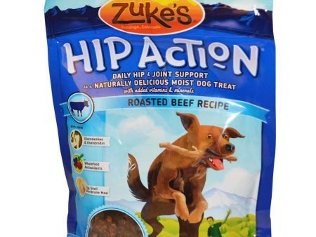 Zuke s Hip Action Dog Treats With Glucosamine & Chondroitin Roasted Beef Formula 6oz Hot on Sale