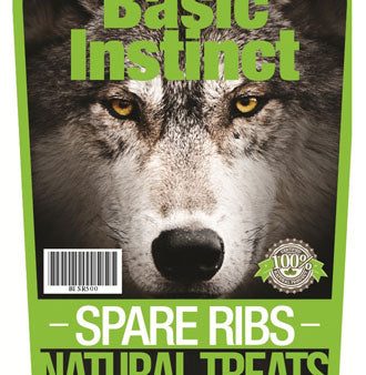 Basic Instinct Spare Ribs Natural Dog Treats 500g Discount