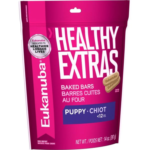 Eukanuba Healthy Extras Baked Bars PUPPY Dog Biscuit Treats 397g Online