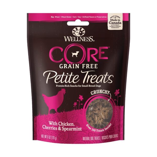 Wellness Core Petite Treats Chicken, Cherries & Spearmint Soft Dog Treats 170g For Discount