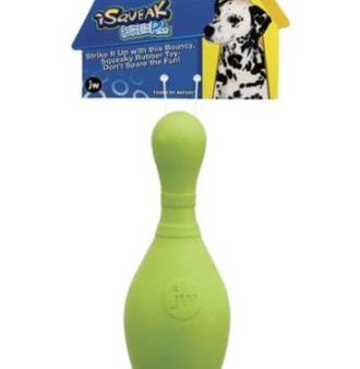 JW Bowling Pin Rubber Dog Toy Medium Supply