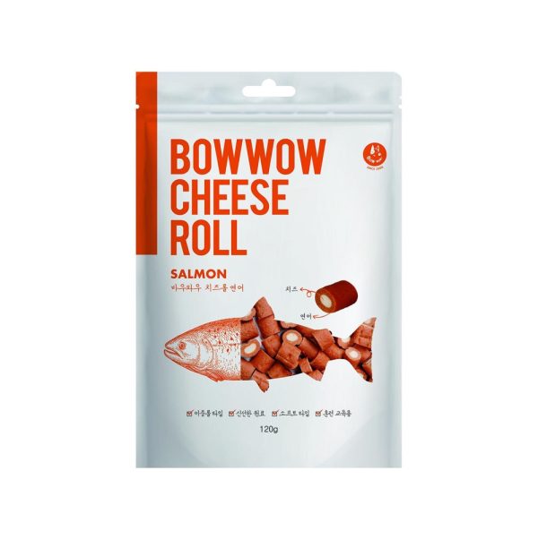 Bow Wow Salmon Cheese Roll Dog Treat 120g For Discount