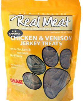 Real Meat All Natural Chicken & Venison Jerky Dog Treats 4oz Online Sale