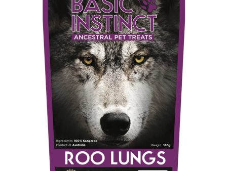 Basic Instinct Roo Lungs Dog Chew Treats 180g Hot on Sale