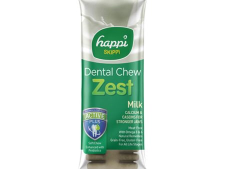 10 FOR $12: Happi Skippi (Doggy) Zest Milk 4 Inch Dental Dog Chew 25g For Discount