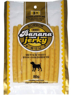 Bow Wow Banana Jerky Dog Treat 80g Online