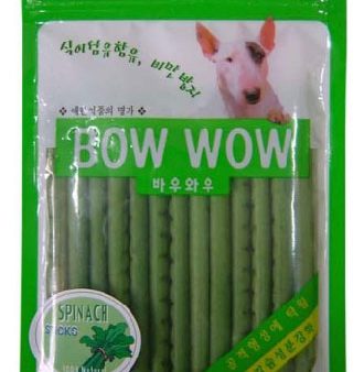 Bow Wow Spinach Sticks Dog Treat 100g For Cheap