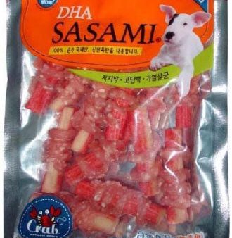 Bow Wow Imitation Crab Chicken Rice Jerky Dha Sasami Dog Treat 100g Fashion