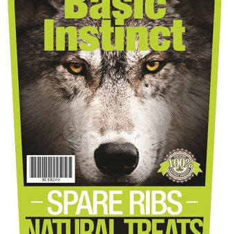 Basic Instinct Spare Ribs Natural Dog Treats 200g For Sale