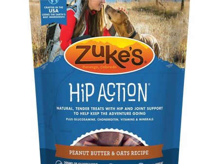 Zuke s Hip Action Dog Treats With Glucosamine & Chondroitin Peanut Butter & Oats Recipe 6oz For Cheap