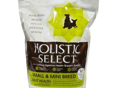 Holistic Select Small & Mini Breed Adult Anchovy & Sardine & Chicken Meals Dry Dog Food 3lb Online now