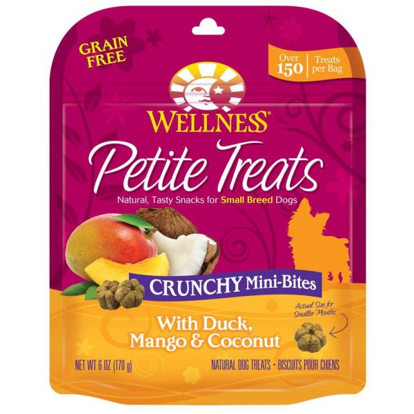 Wellness Petite Treats Crunchy Mini-Bites - Duck, Mango & Coconut 170g Supply