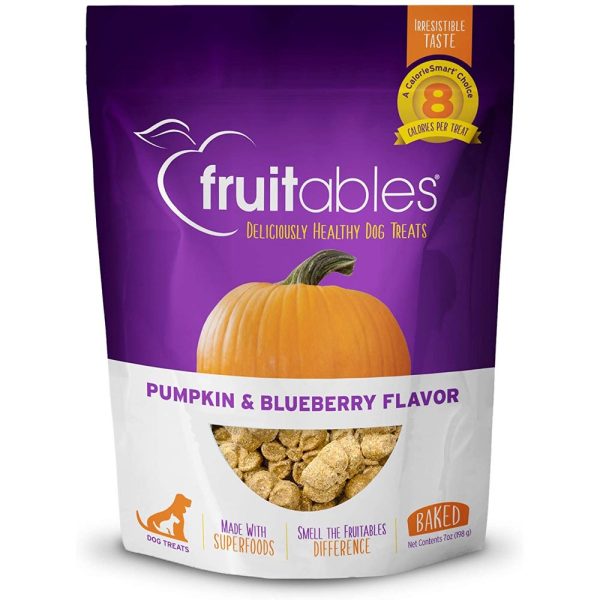 $4 OFF: Fruitables Pumpkin & Blueberry Dog Treats 7oz on Sale