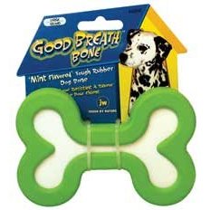 JW Good Breath Bone Rubber Dog Toy Medium Hot on Sale