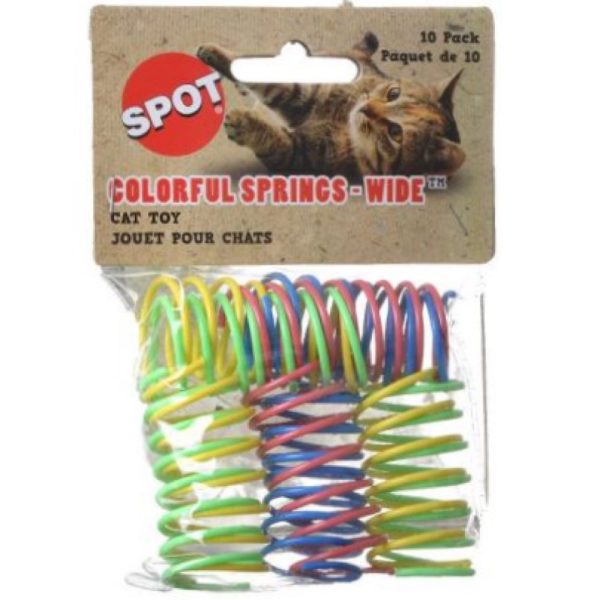 Ethical Pet Spot Colorful Springs Wide Cat Toy 10ct Hot on Sale