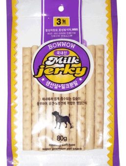 Bow Wow Milk Jerky Dog Treat 80g Online Sale