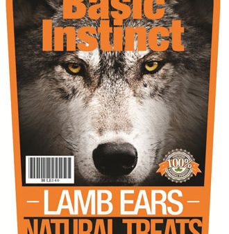 Basic Instinct Lamb Ears Natural Dog Treats 140g Fashion