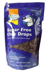 Good Boy Sugar Free Choc Drops 250g Online