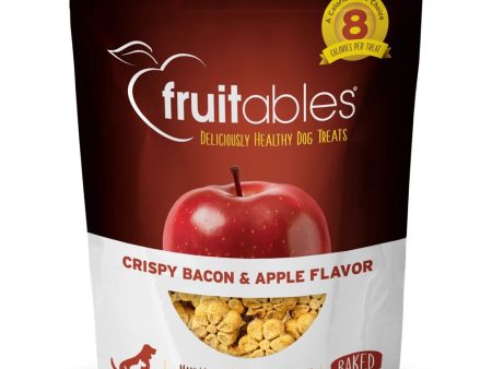 Fruitables Crispy Bacon & Apple Flavor Dog Treats 7oz Supply