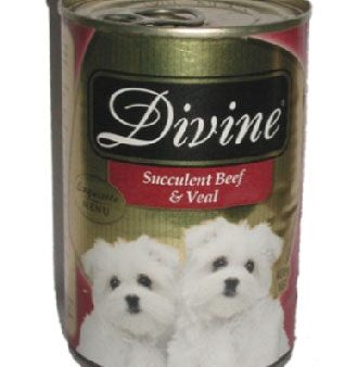 Divine Classic Gold Selection Succulent Beef & Veal Canned Dog Food 680g Fashion