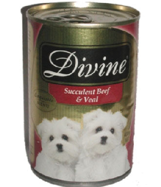 Divine Classic Gold Selection Succulent Beef & Veal Canned Dog Food 680g Fashion