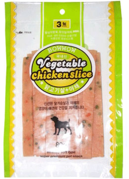 Bow Wow Vegetable Chicken Slice Dog Treat 80g For Cheap