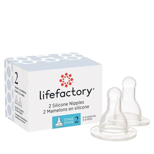 Lifefactory Silicone Nipples for Glass Bottles 2 Pack Cheap