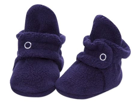 Cozie Fleece Baby Booties - Navy Sale