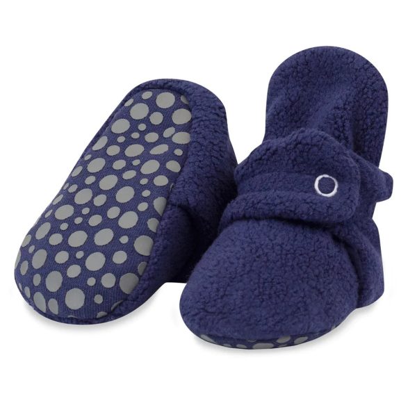 Cozie Fleece Baby Booties - Navy Sale