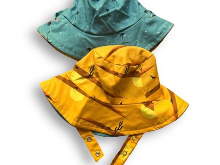 Organic Reversible Bucket Sun Hat - Desert Oasis For Cheap