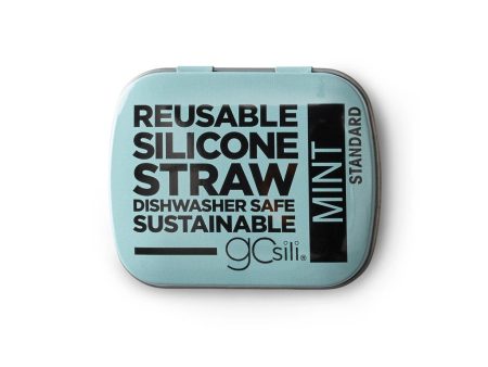 Reusable Silicone Straw in Travel Tin - Standard Size Online now