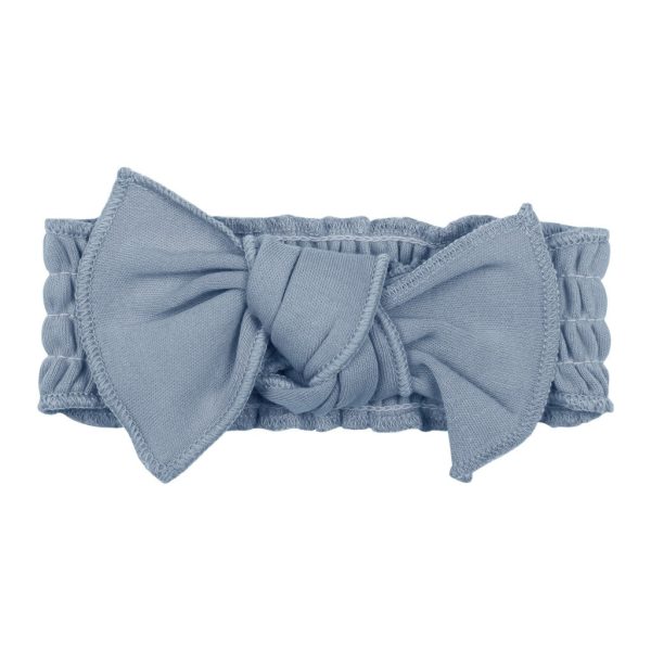 Smocked Tie Headband - Pool Hot on Sale