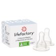 Lifefactory Silicone Nipples for Glass Bottles 2 Pack Cheap