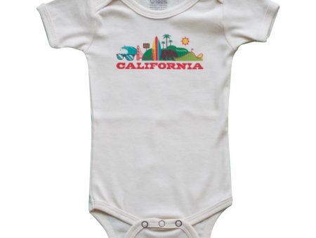 California Short Sleeve Bodysuit on Sale