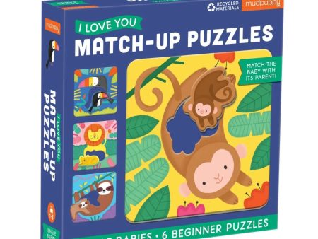 I Love You Match-Up Puzzles - Jungle Babies Online now