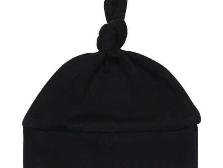 Banded Top-Knot Hat - Black For Sale