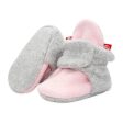 Cozie Fleece Baby Booties - Baby Pink Heather Gray Sale