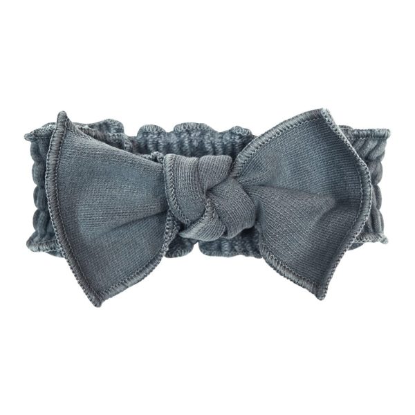 French Terry Tie Headband - Moonstone Online Hot Sale